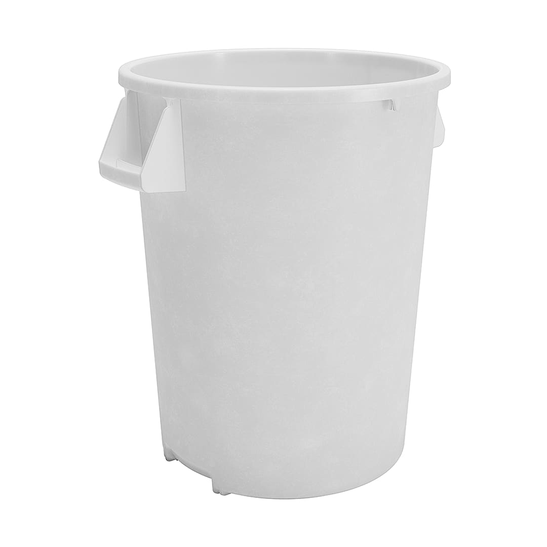 Carlisle 84103202 Bronco White 32 Gallon Waste Container
