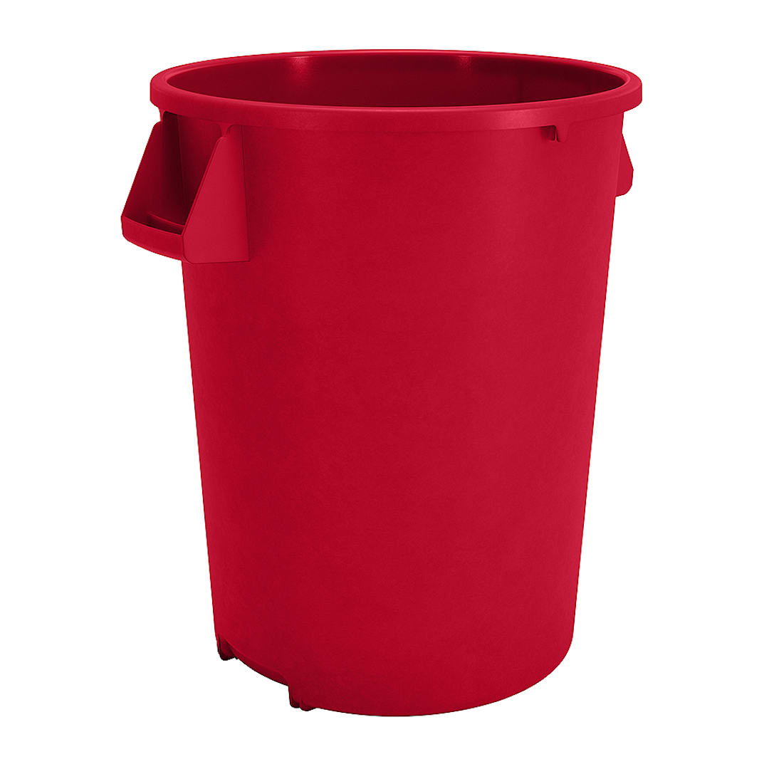 Carlisle 84103205 Bronco Red 32 Gallon Waste Container