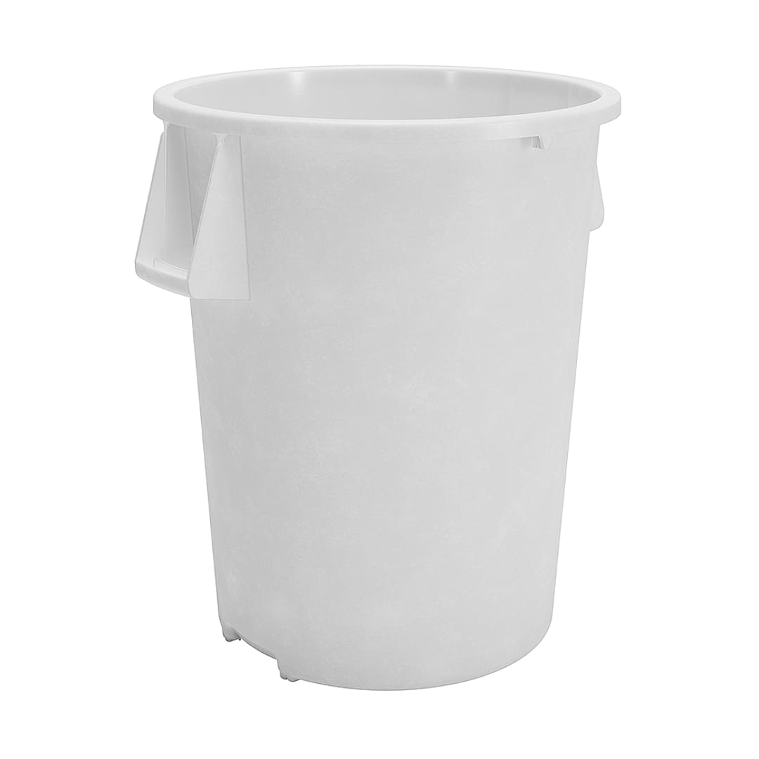 Carlisle 84105502 Bronco White 55 Gallon Waste Container