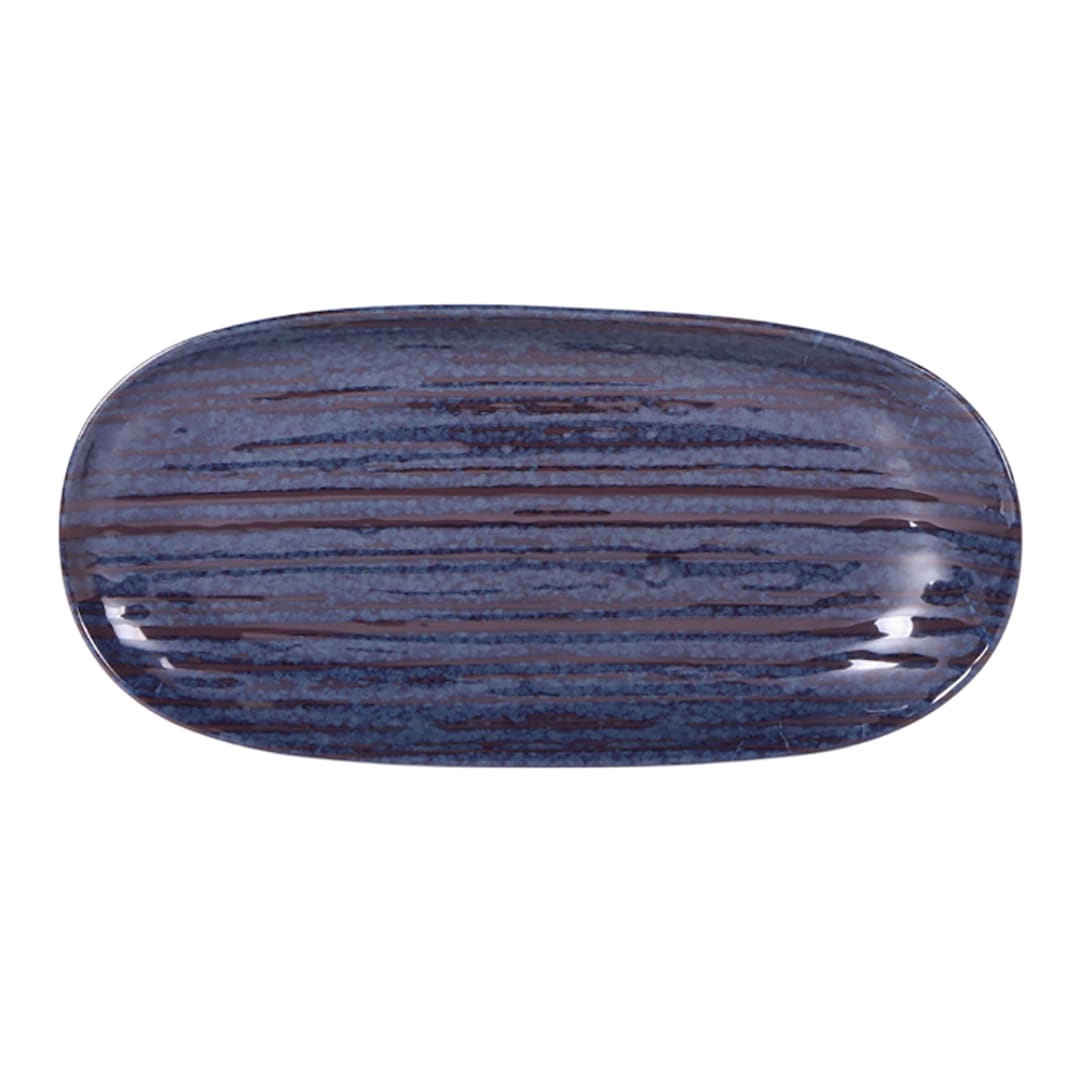 EGS B396110-SDB Stardust Blue 11 x 5.25" Oval Plate - 6 / CS