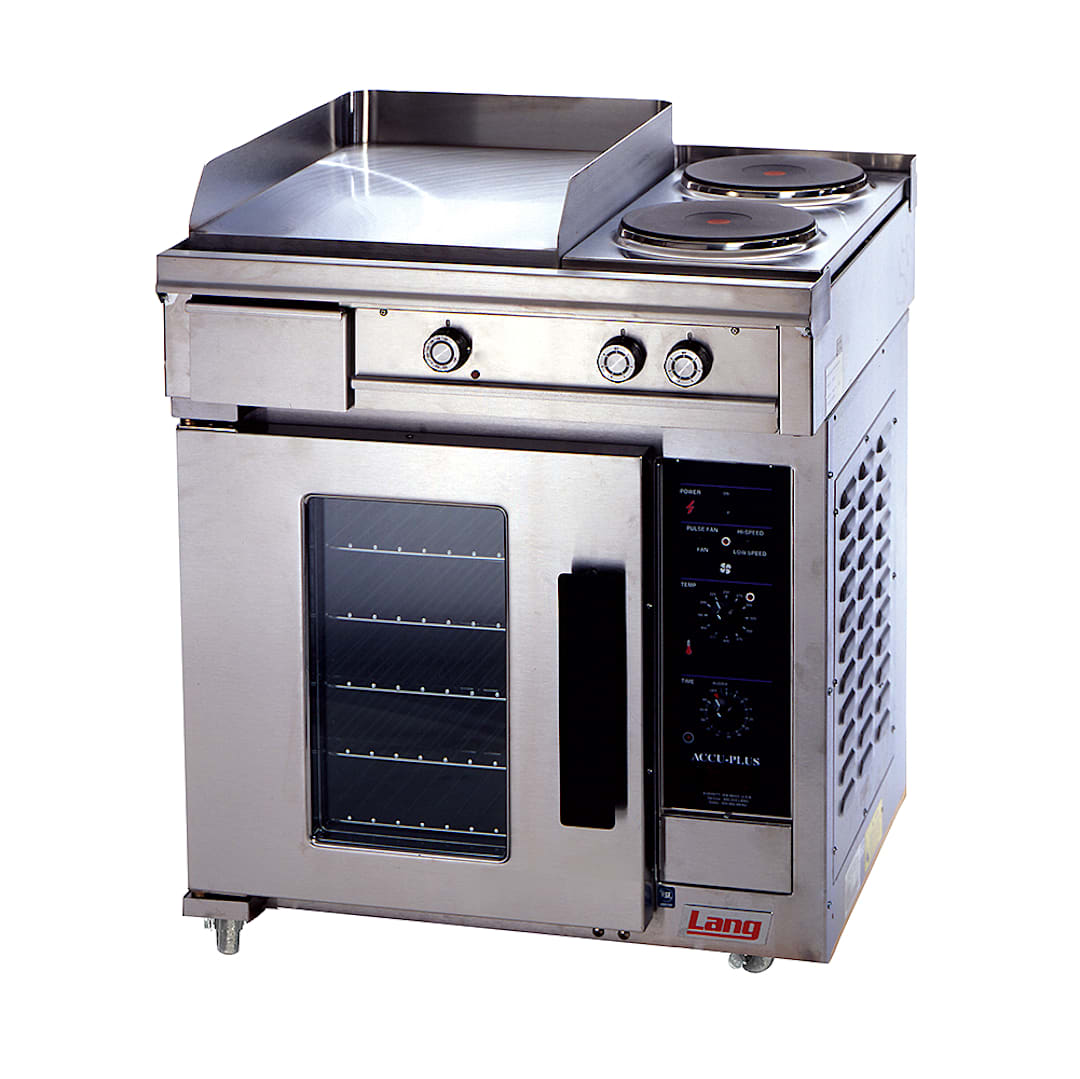 Lang R30C-APF 208V Electric Range with Convection Oven Base