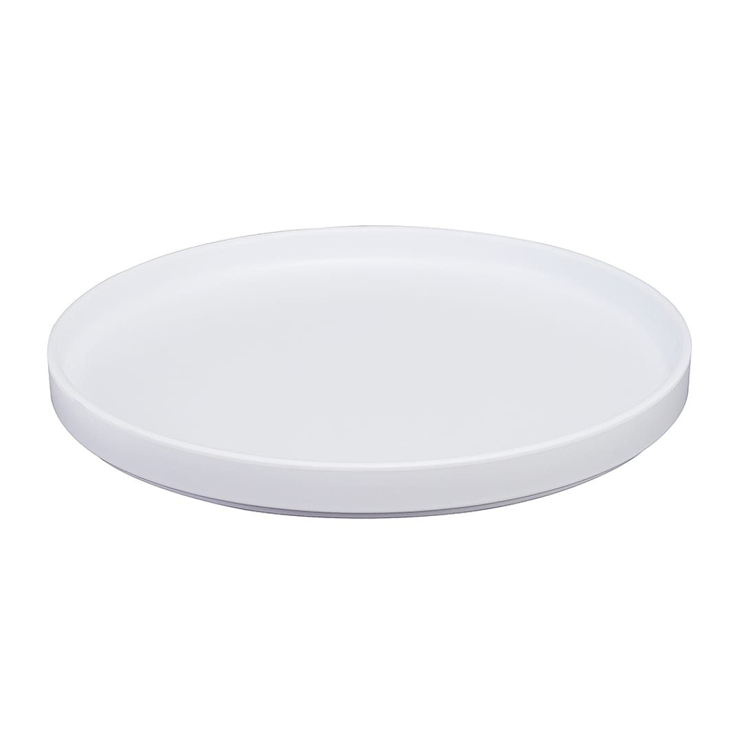 Cal-Mil 22026-10-15 Hudson White 10.25" Low Rim Plate - 6 / CS