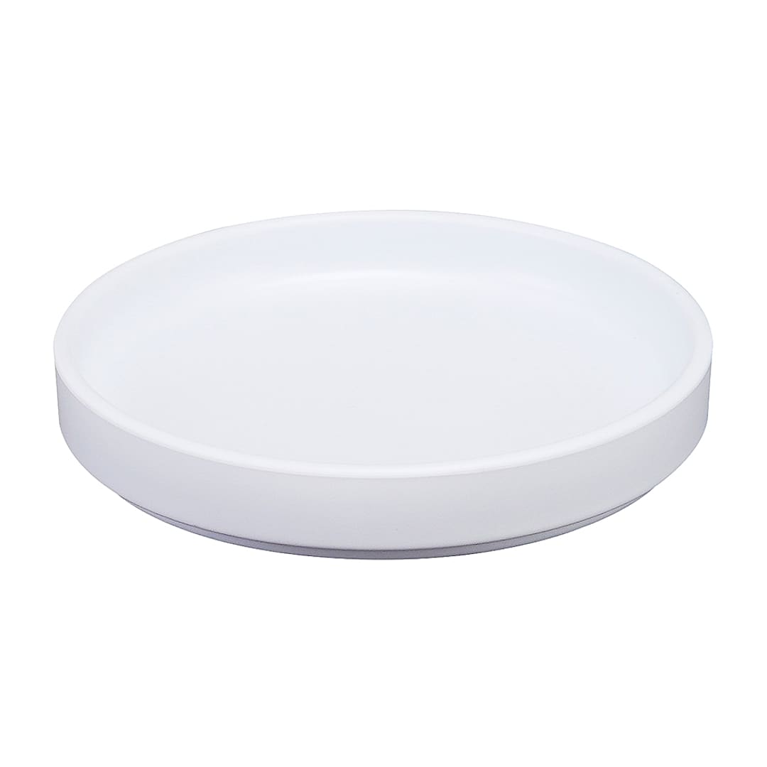 Cal-Mil 22026-8-15 Hudson White 8.25" Low Rim Plate - 6 / CS