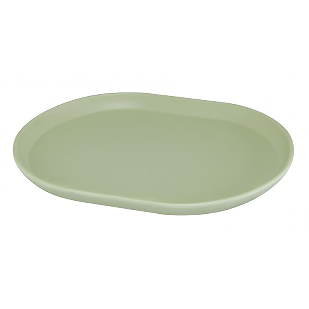 Cal-Mil 22018-107 Hudson 14 x 11.25 Matcha Melamine Platter - 6 / CS