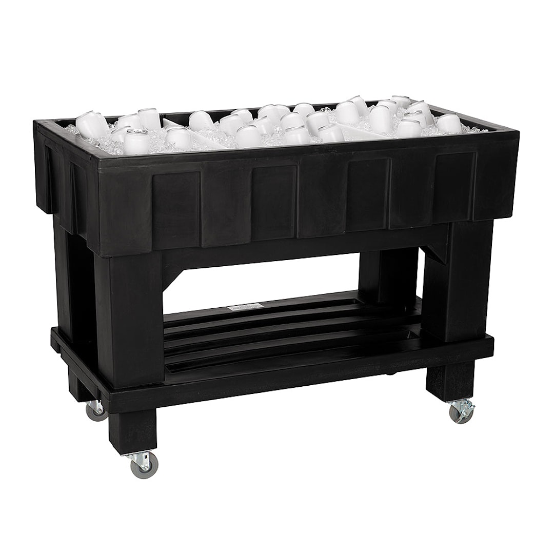 Iowa Rotocast 3151231 Black Texas Icer Portable Beverage Cooler