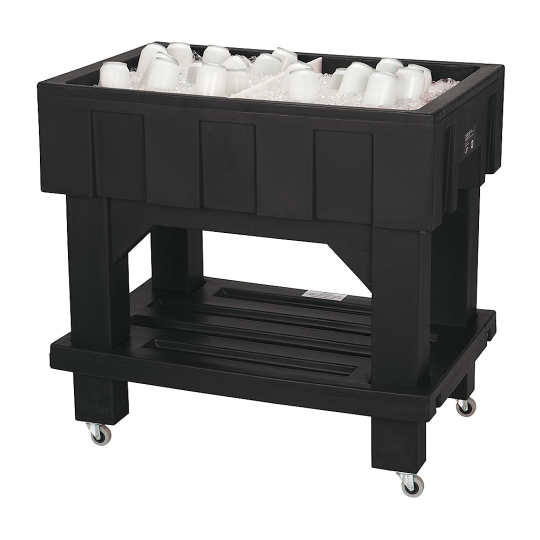 Iowa Rotocast 3151250 Black Texas Icer Jr Portable Beverage Cooler