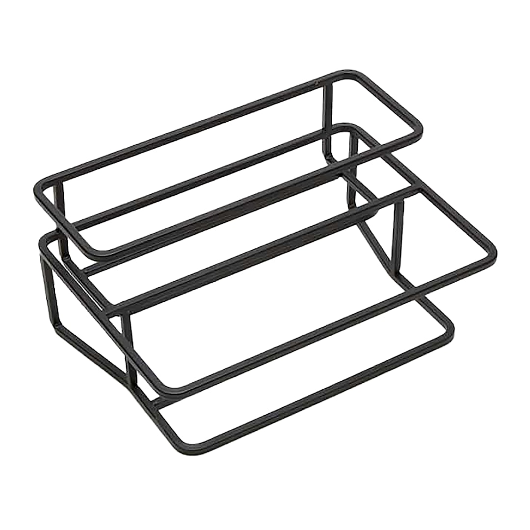 American Metalcraft BTS2 Black Iron 2 Tier Condiment Stand