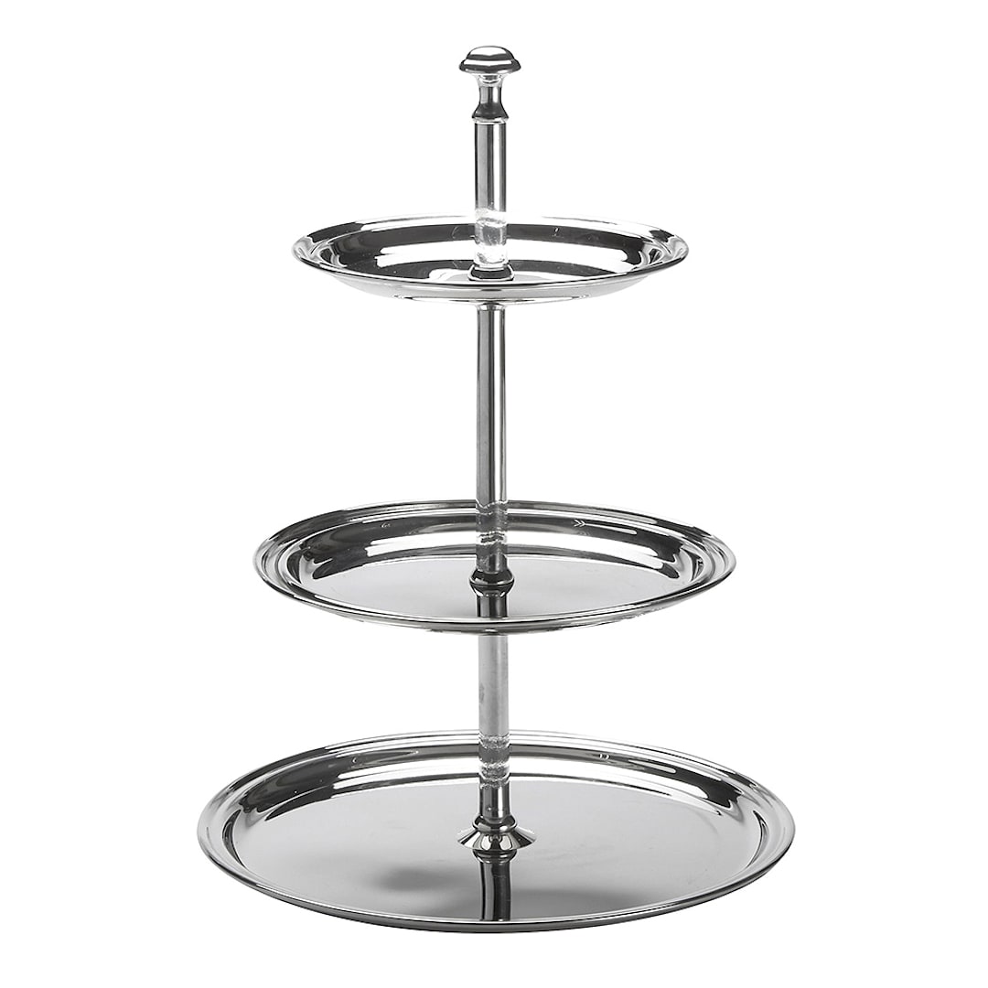 American Metalcraft STS3 S/S Round 3 Tier Display Stand