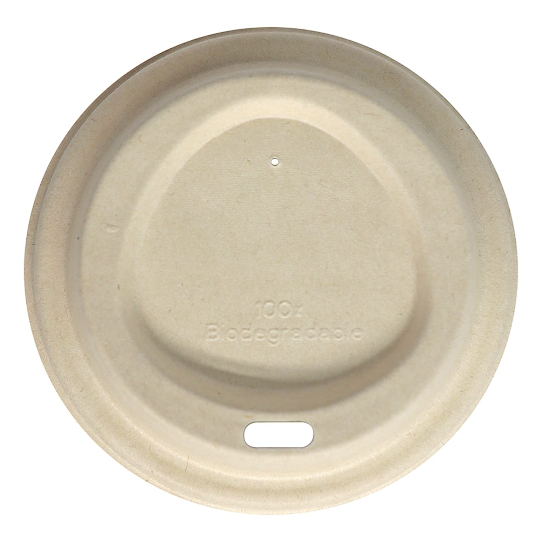 World Centric CUL-FB-12GN-LF Fiber Lid f/ 10-20 Ounce Hot Cups - 1000 / CS