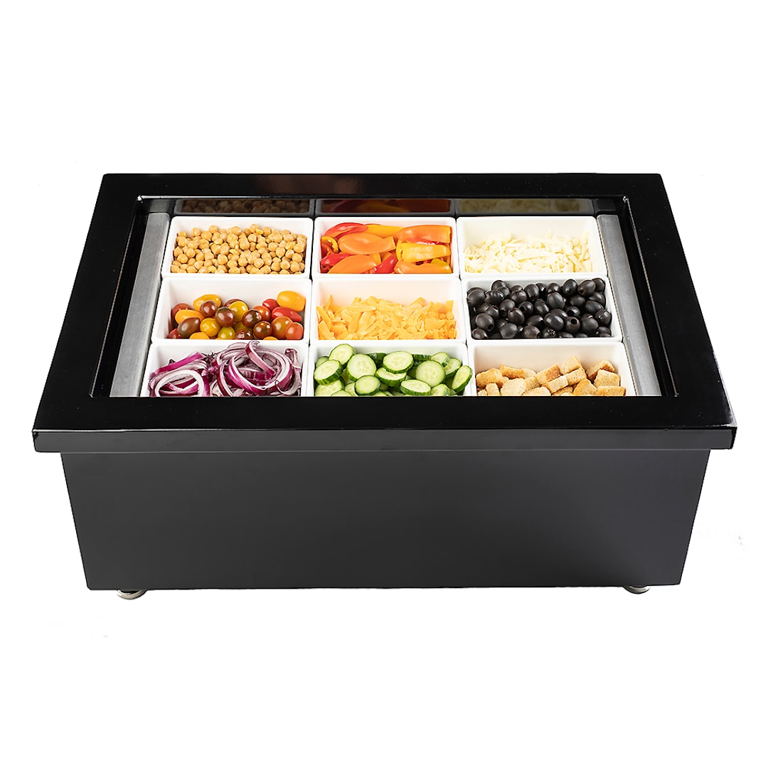 TableCraft CW8002BRATBK Blck 26.9 x 18 x 11.5 Single Portable Ice Well
