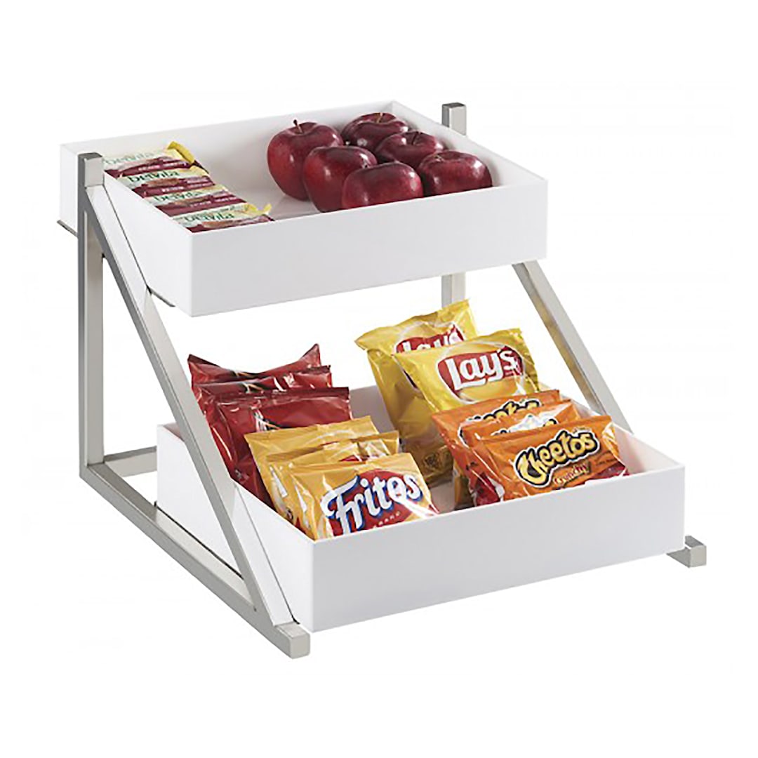 Cal-Mil 3448-55 Luxe Angled 2 Tier Merchandiser