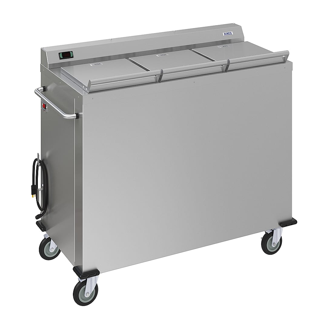 Carlisle DXPSBH3P S/S 3-Compartment Plate Heater
