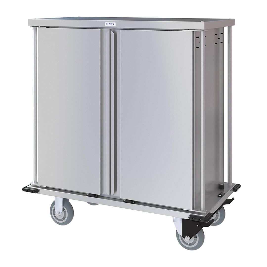 Carlisle DXPTQC1T2D14 Enclosed 2-Comp 2-Door Meal Delivery Cart