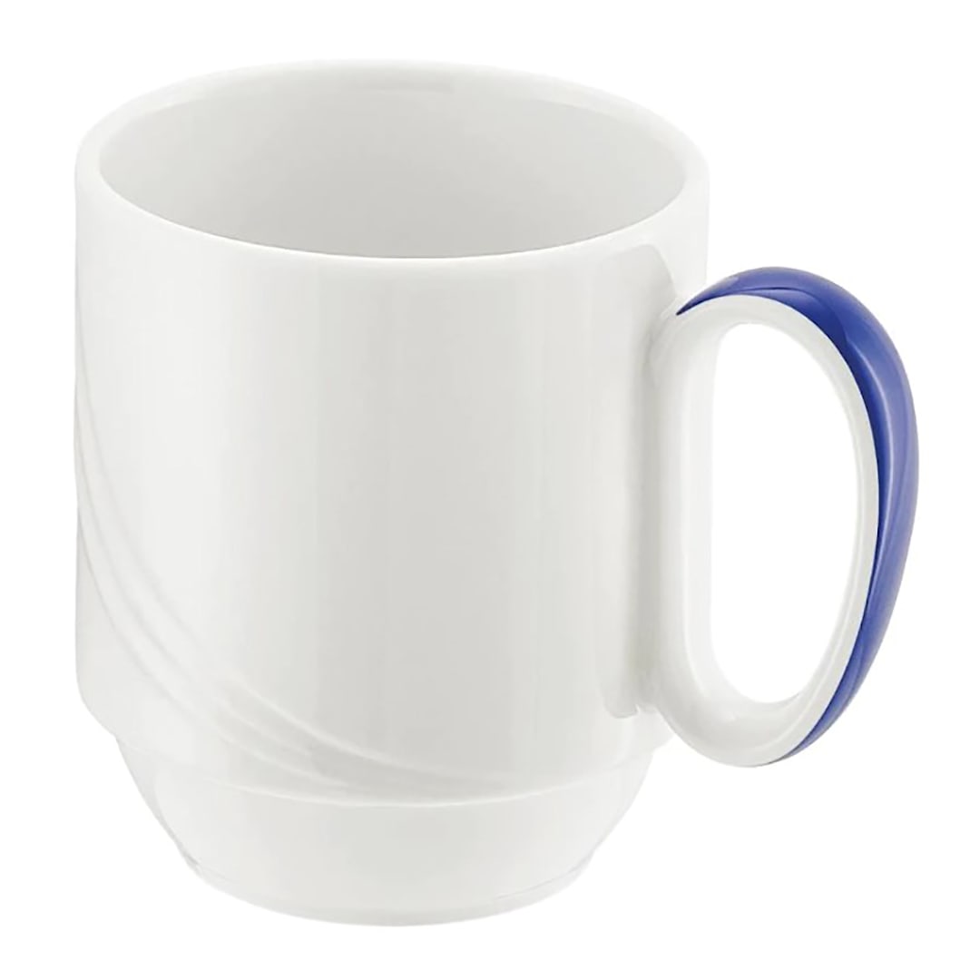 Schonwald 9185629-62971 Donna 9-1/2 Ounce Mug with Blue Band - 6 / CS
