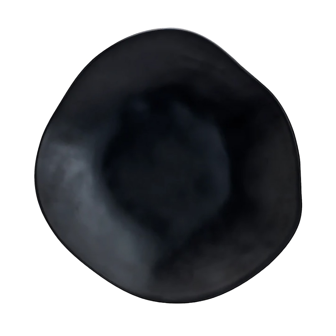 Delfin 7000DD006 Marisol Black 15.5 x 15 x 2 Melamine Platter - 6 / CS