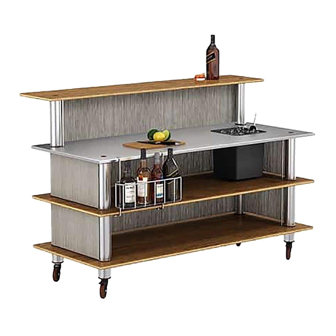 Steelite MGCMLC05WSXW 4 Tier 71 x 40 x 47.5" Pro Bar Station
