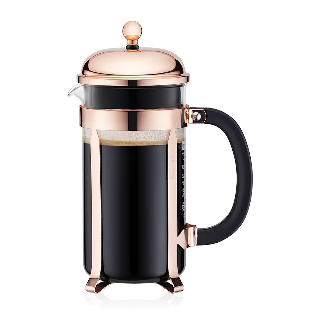 Bodum USA 11652-18 Copper Finish Chambord 8 Cup French Press