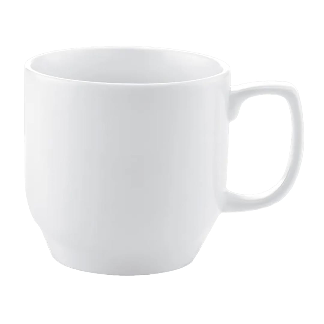 Bon Chef 1500002P Mid Century 8 Ounce White Coffee Cup