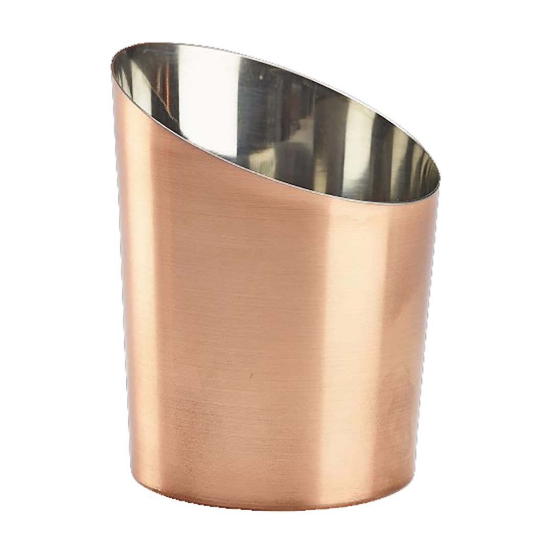 Steelite GWSVCA10C S/S Angled 15 Oz. Cone with Copper Finish