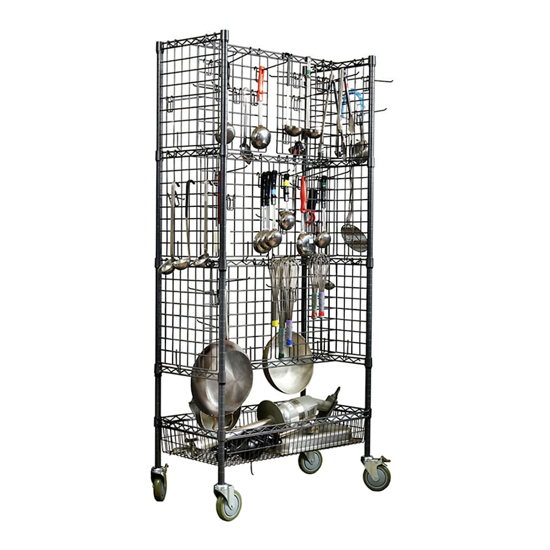 Darling Foodservice Steel Wire 18 x 36 x 72 Kitchen Drying Rack Set