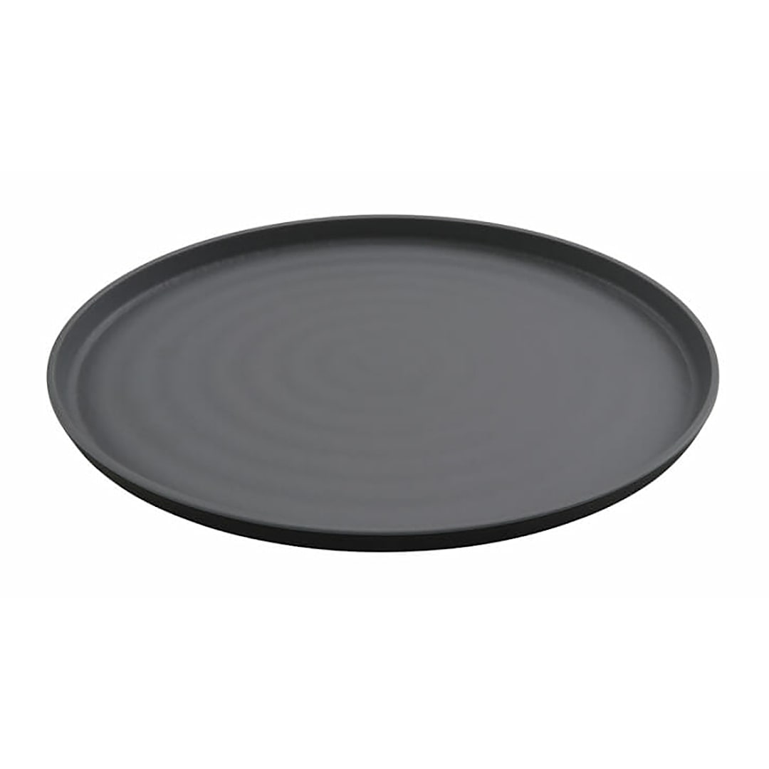 G.E.T. RO-1410-GRM/BKM Roca Matte Gray/Black 14 x 10 Platter - 6 / CS