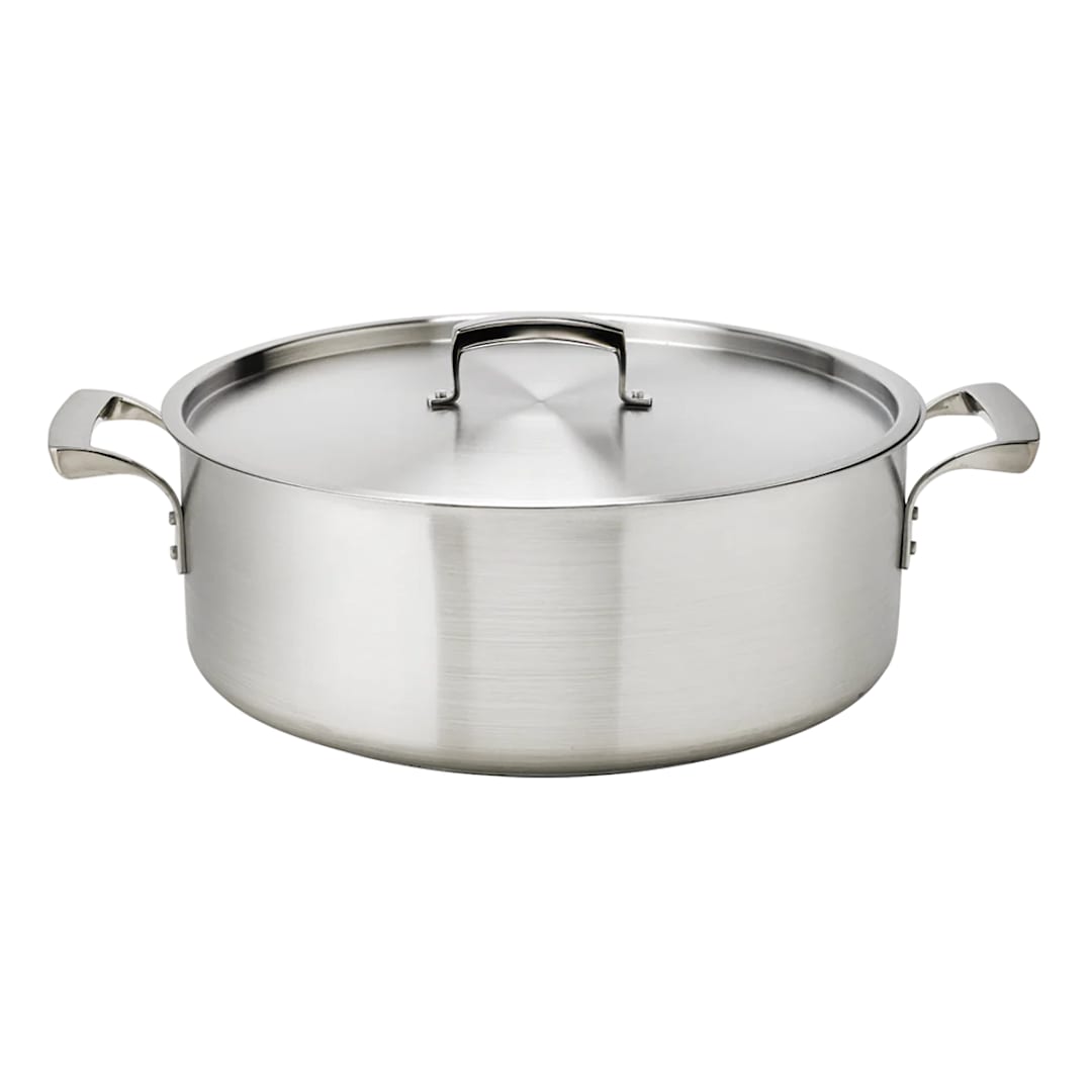 Browne Foodservice 5724024 Thermalloy Natural 25 Quart Brazier Pan
