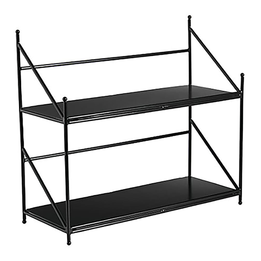 Darling Foodservice Black Metal 16.75 x 7 x 15" Display Rack