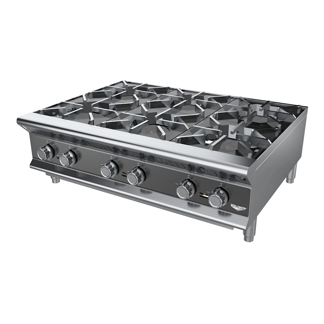 Vollrath HPG6-36 6 Burner 36.11 x 29.25 x 13.25" Gas Hotplate