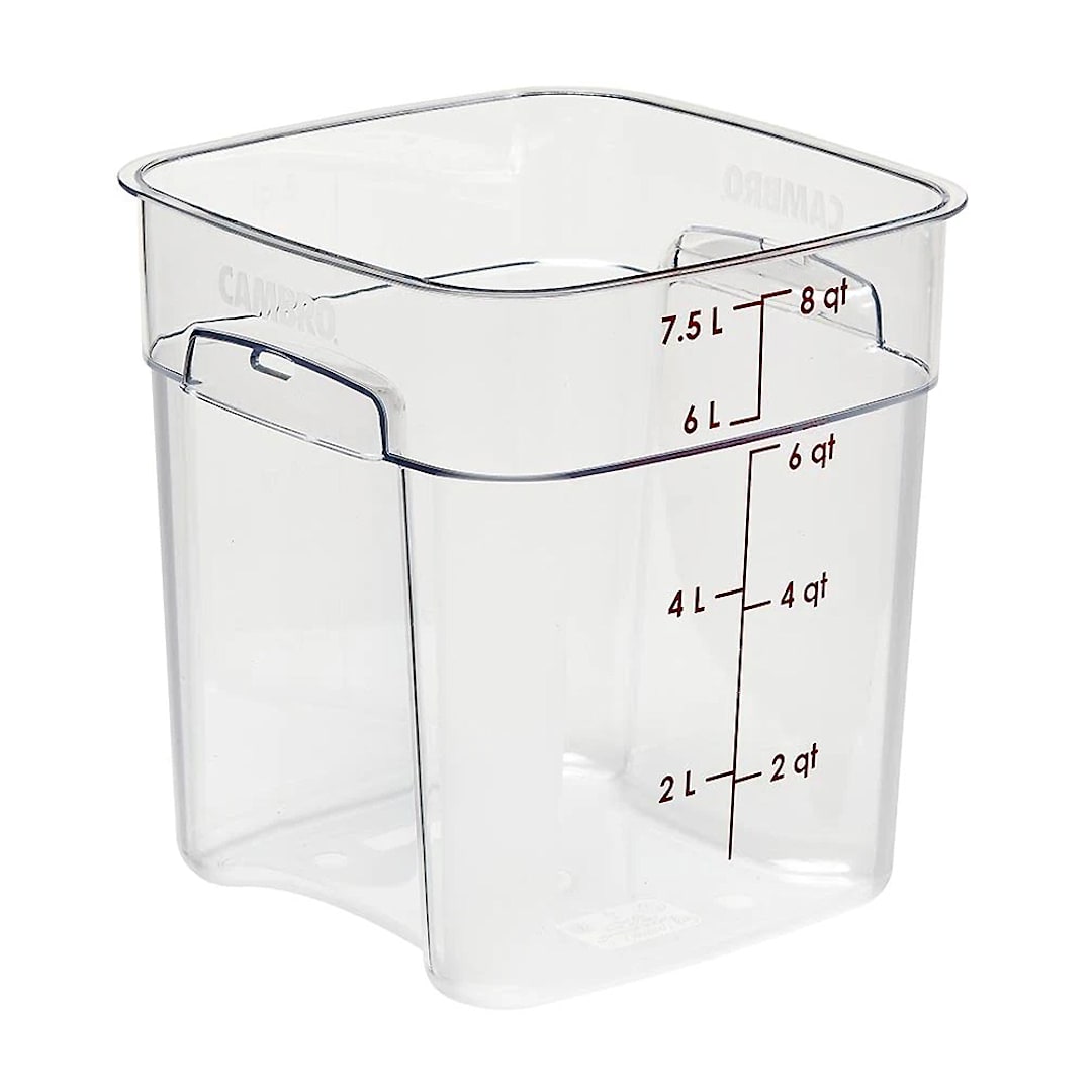 Cambro 8SFSPROCW135 FreshPro Clear 8 Quart Storage Container