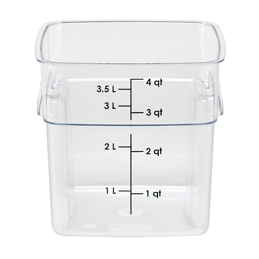 Cambro 4SFSPROCW135 FreshPro Clear 4 Quart Storage Container
