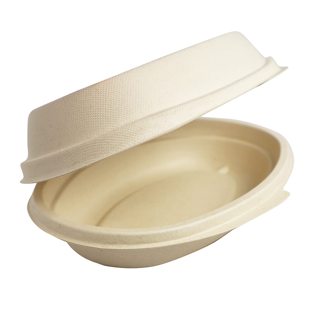 World Centric TO-FB-BB-LFP 32 Ounce Clamshell Burrito Bowl