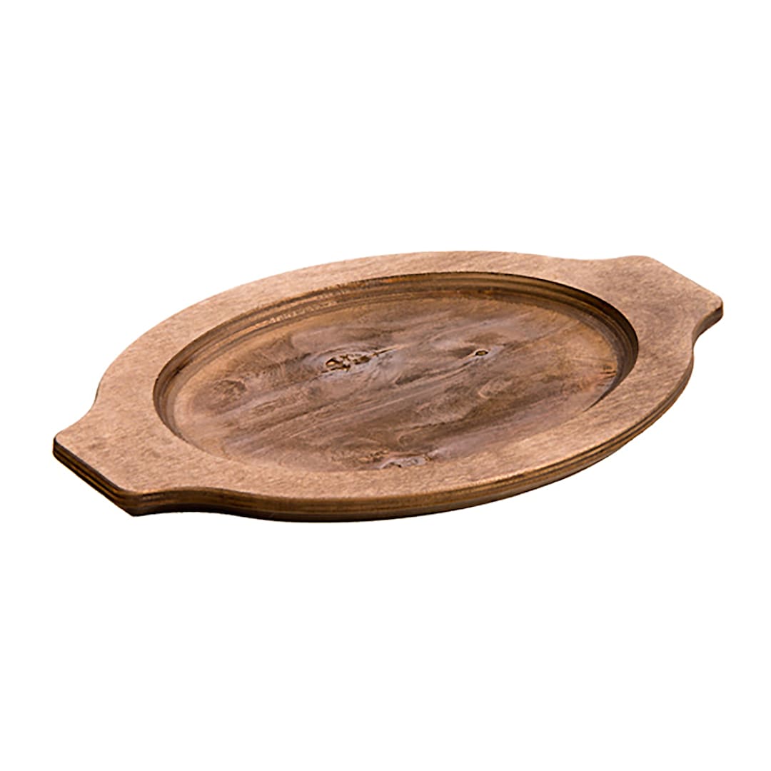 Lodge UGOH Oval 13-3/8 x 9-1/16" Wood Underliner - 6 / CS