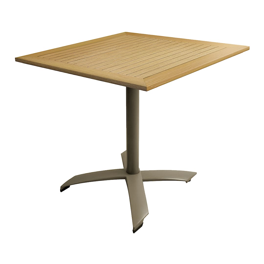Just Chair PW803TT-2424 Tan Outdoor 24 x 24" Square Table