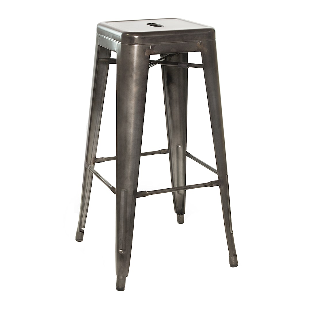 Just Chair G42530X Gun Metal Indoor/Outdoor Backless Barstool
