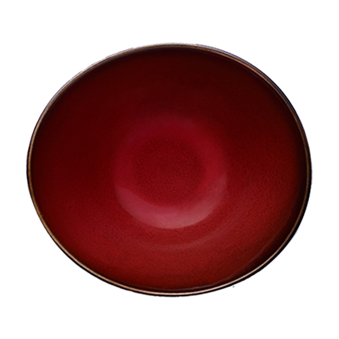 1880 Hospitality L6753074762 Rustic Crimson 14 Oz Soup Bowl