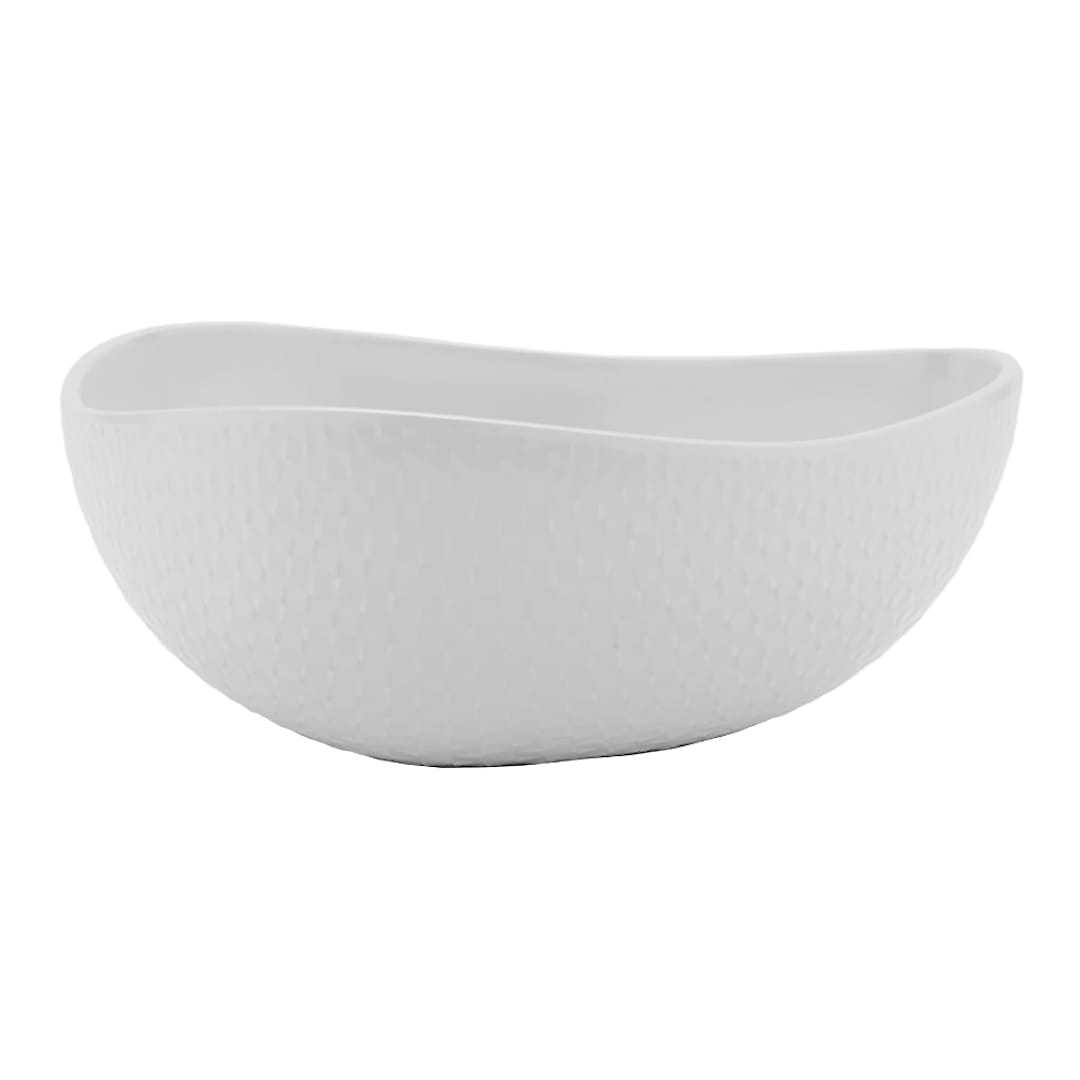G.E.T. CS-1198-CN-W Coralline Wht Triangle 4 Qt Melamine Bowl - 3 / CS