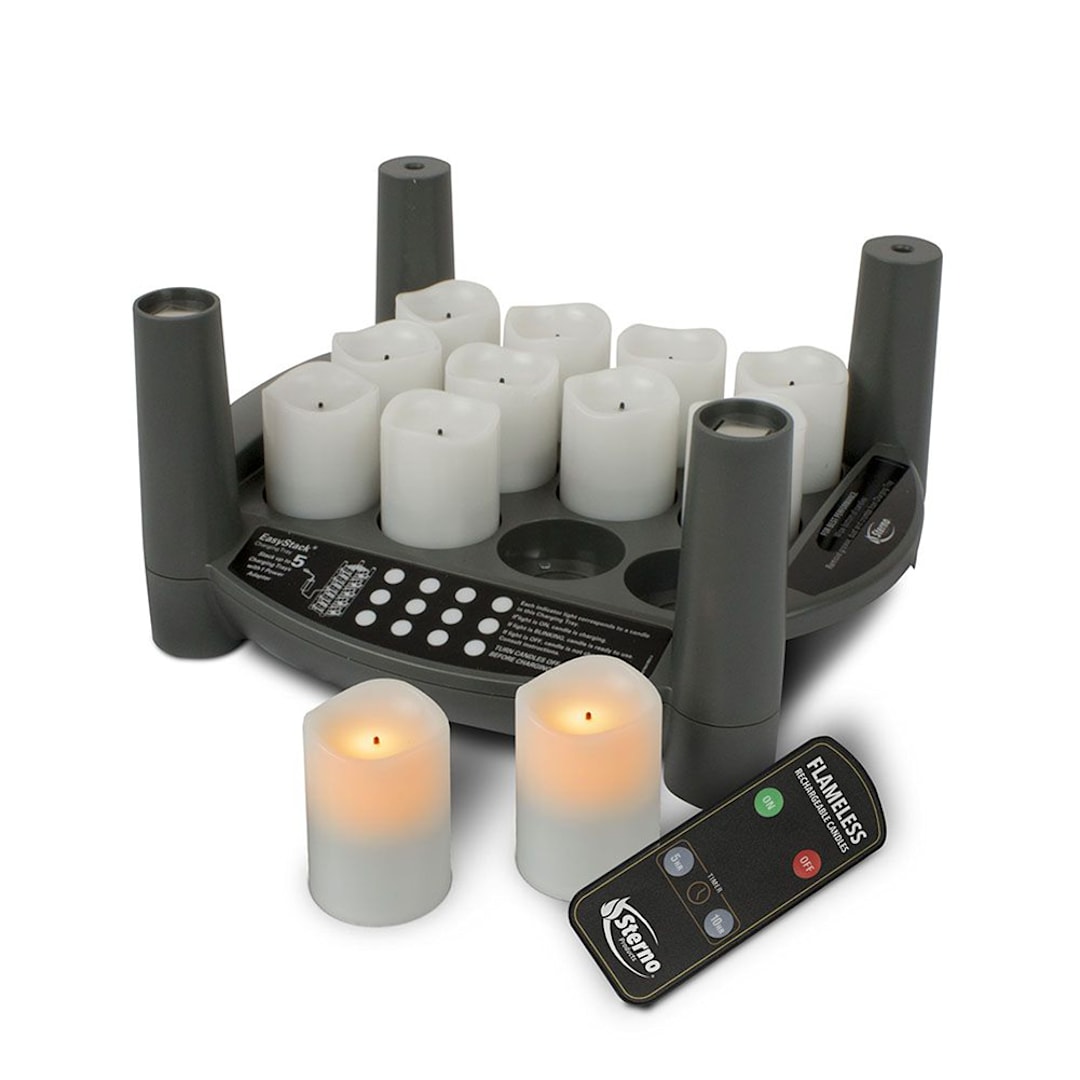 Sterno 60316 Amber 40Hr Run 2.0T Recharge Candle Kit