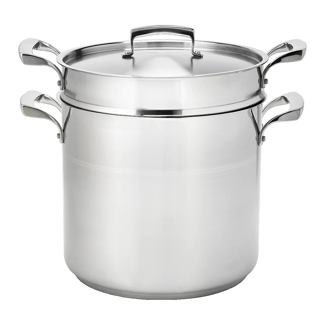 Browne Foodservice 5724080 S/S 3-Pc 20 Quart Double Boiler Set
