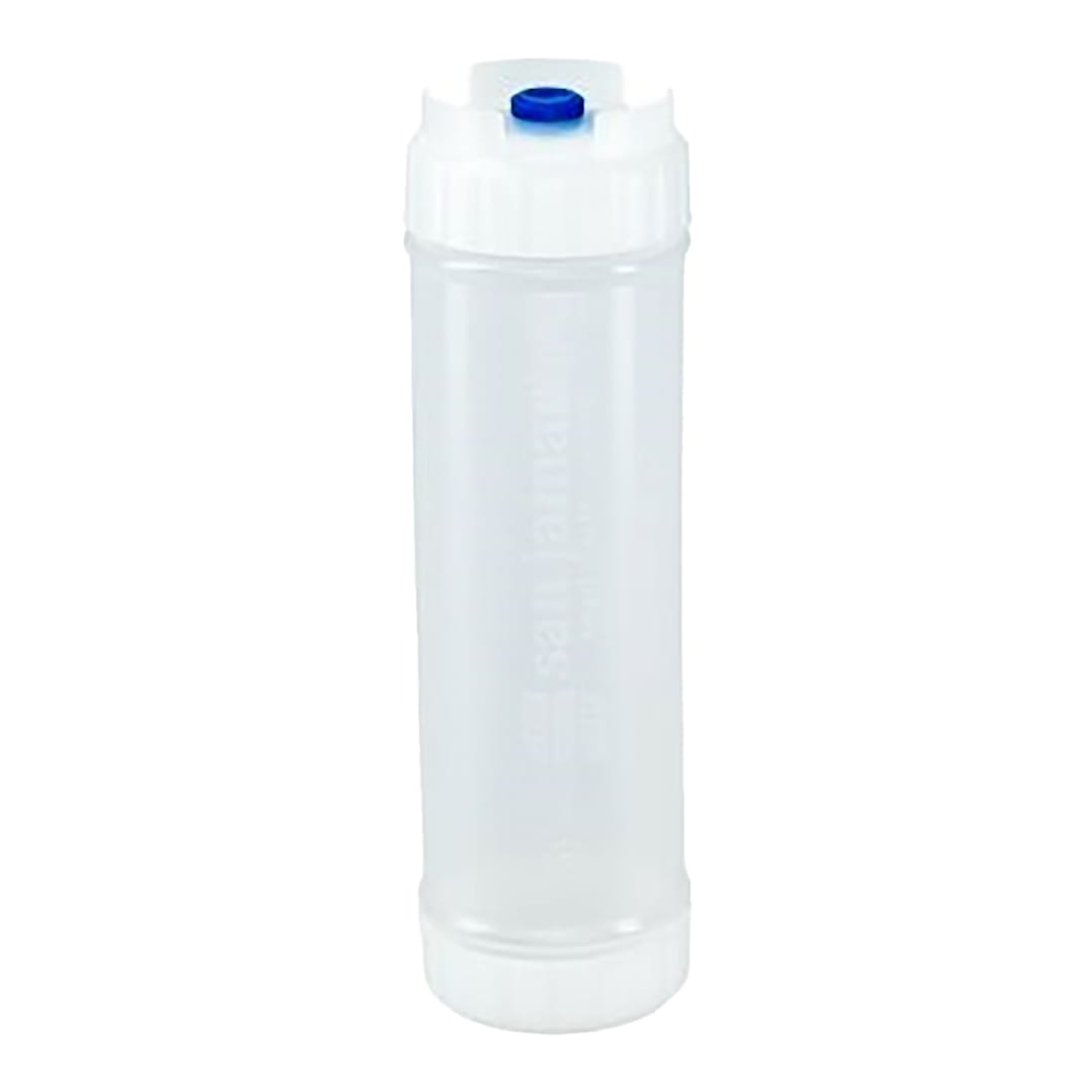 San Jamar 857324L EZ-KLEEN 24 Oz Bottle w/ Large Blue Valve - 6 / CS