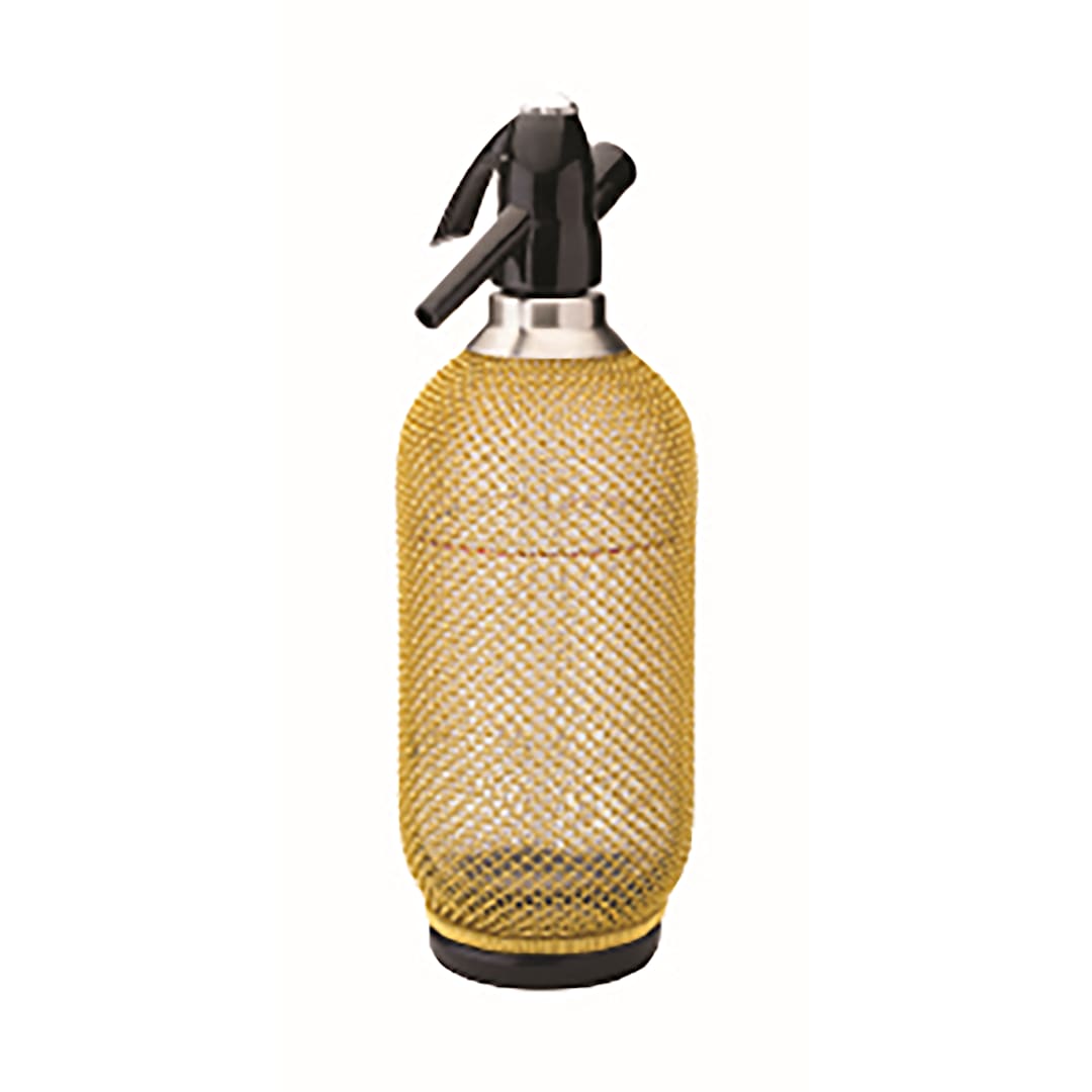 Hospitality Brands HB90210-001 Harley Gold Glass 34 Ounce Soda Siphon