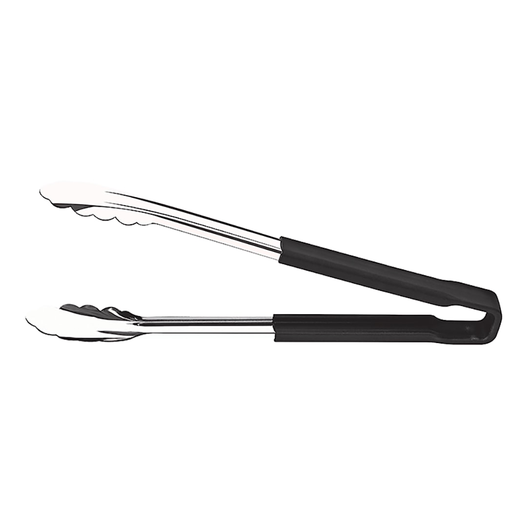 Darling Foodservice S/S 12" Utility Tong with Black Handle