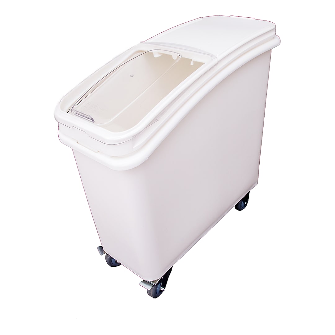 Darling Foodservice White 21 Gallon Ingredient Bin with Sliding Lid