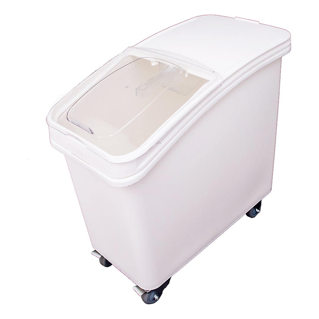 Darling Foodservice White 27 Gallon Ingredient Bin with Sliding Lid