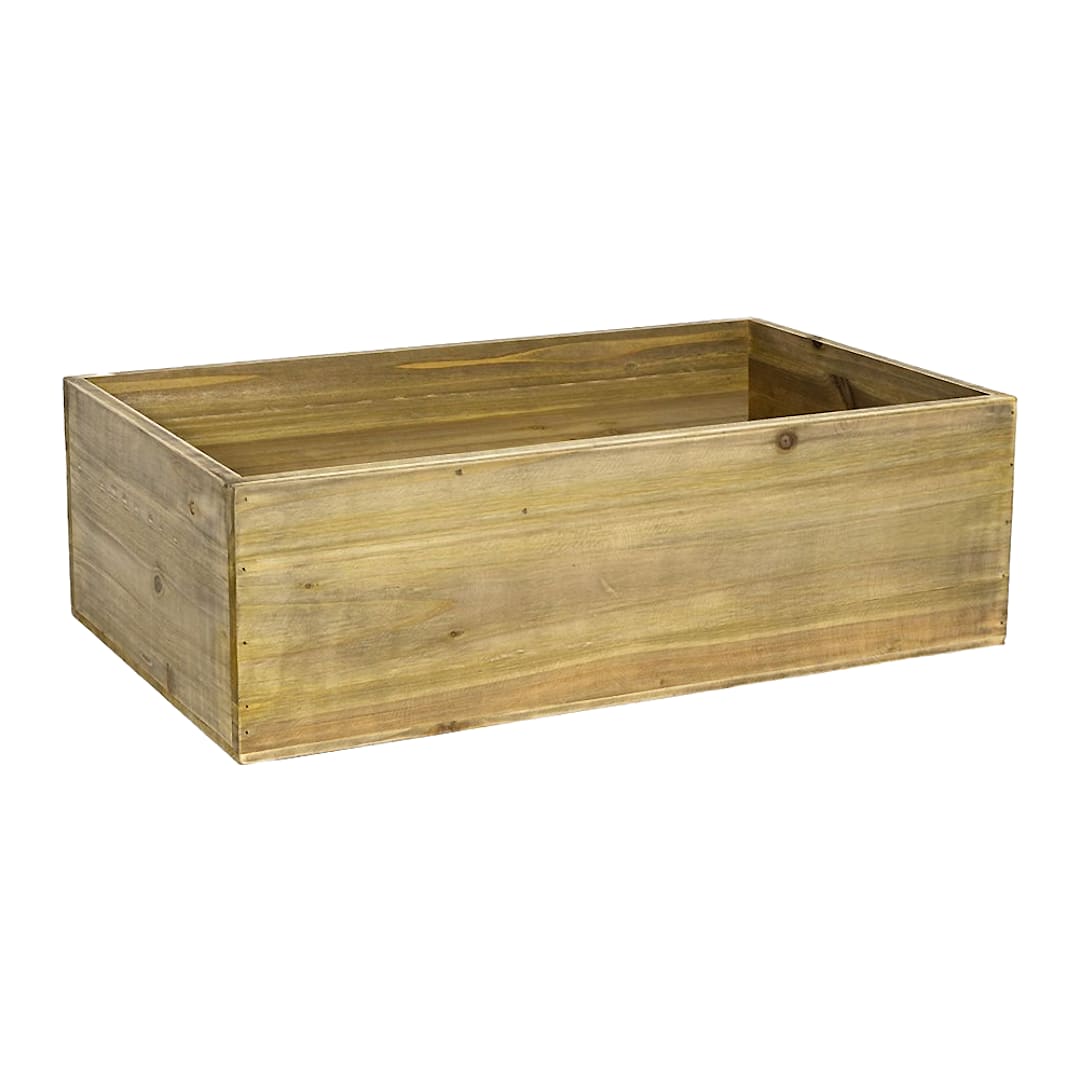 FOH BHO143NAW20 Rustic Wood Full Size Ice Display Housing - 2 / CS