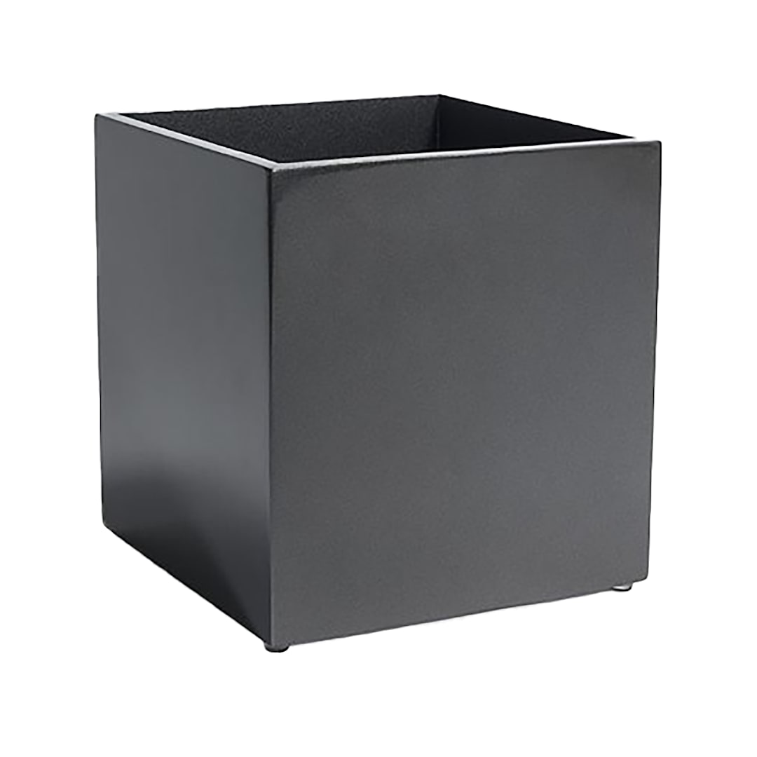 FOH RWA013BKW20 New York Cube Onyx 8 Qt. Waste Basket - 2 / CS