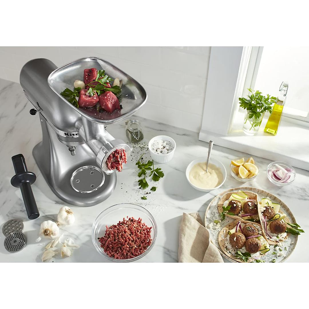 KitchenAid KSMMGA Metal Grinder Attachment Set for Stand Mixer