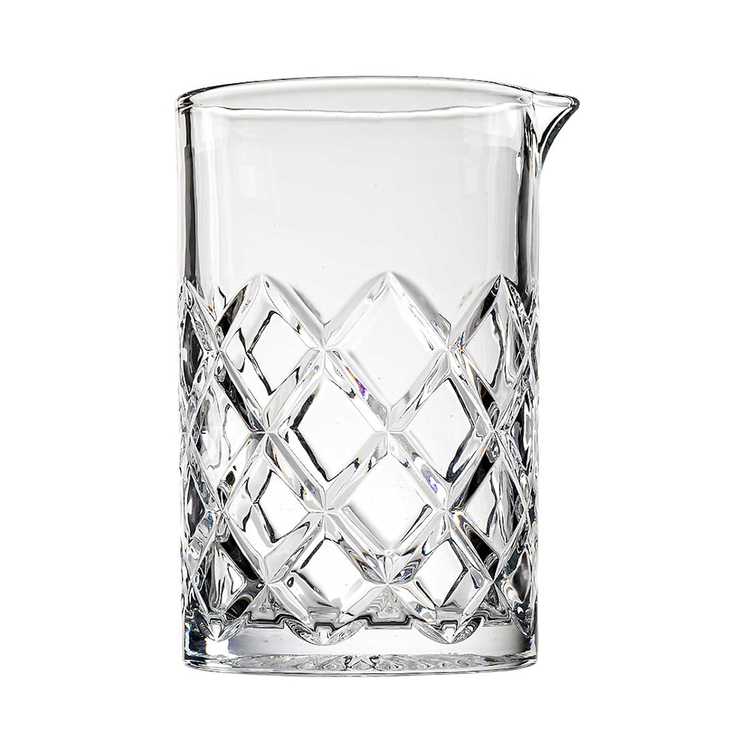 TableCraft 11697 Waverly Diamond Cut 20 oz. Mixing Glass - 6 / CS
