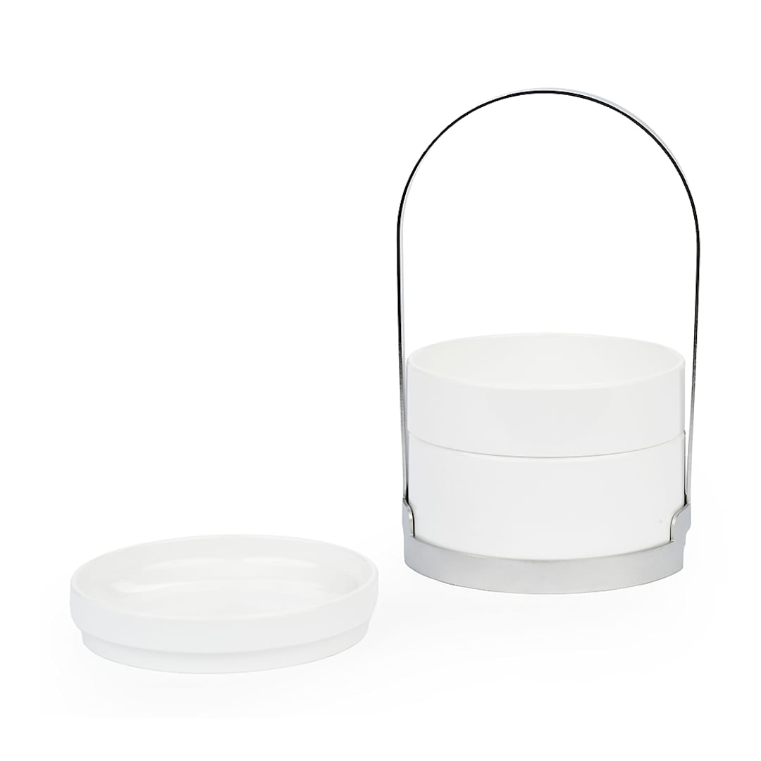 Impulse Enterprises 1510 Riviera White Small Stacking Snack Set