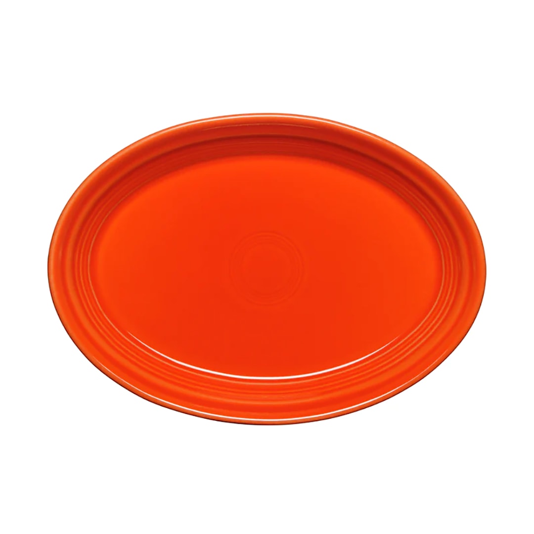 Homer Laughlin HL457338 Fiesta Poppy 11.63 In. Oval Platter