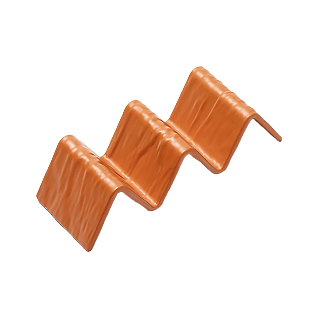 American Metalcraft THMT3 Terracotta Melamine 2-3 Slot Taco Holder